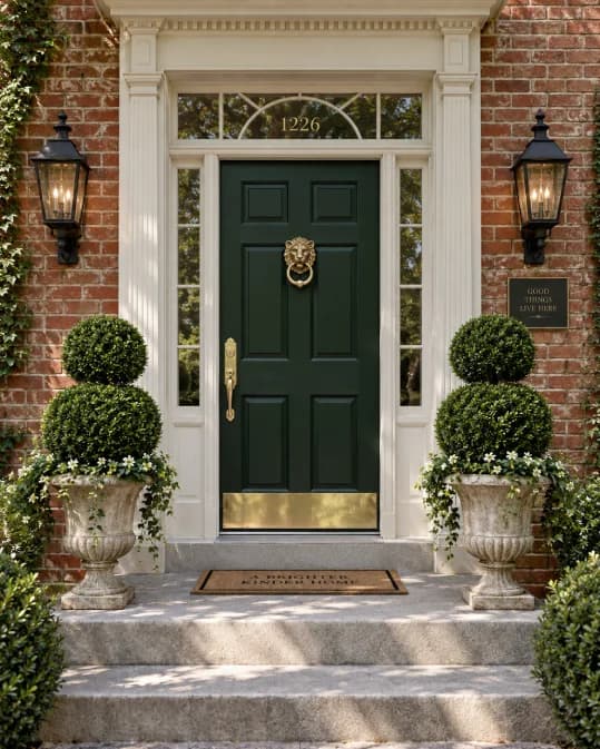 Front Door Colors for Red Brick Homes