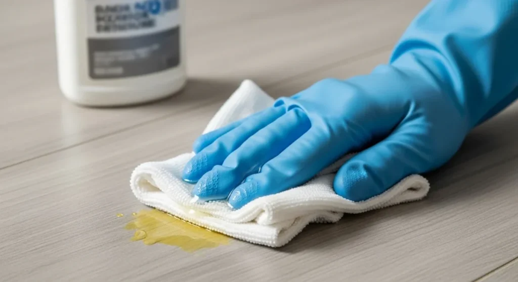 How to Safely Remove Dried Glue from Vinyl Flooring