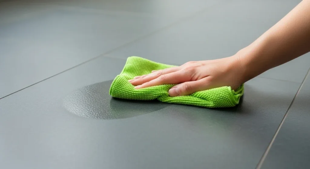removing glue from vinyl flooring