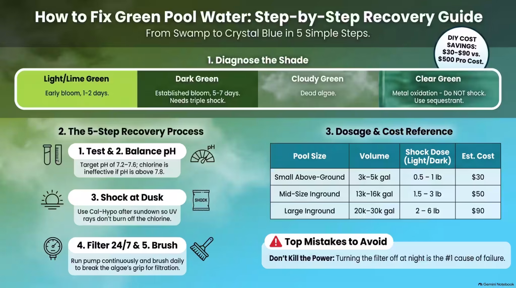 Green Pool Water Recovery Guide