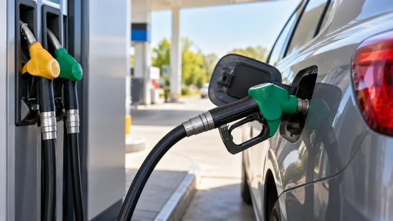 Generic fuel pump and car fuel door comparison